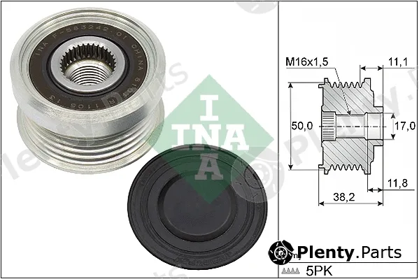 INA 535033710 — Alternator Freewheel Clutch