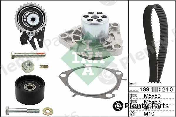 INA 530056230 — Water Pump & Timing Belt Kit
