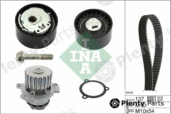 INA 530053630 — Water Pump & Timing Belt Kit