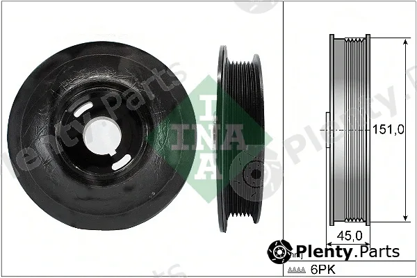 INA 544007210 — Belt Pulley, crankshaft