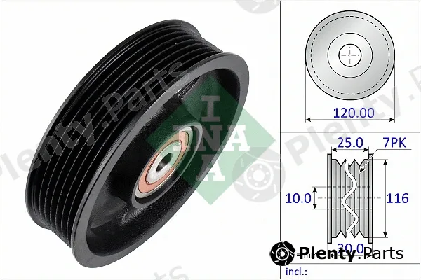 INA 532096710 — Deflection/Guide Pulley, V-ribbed belt
