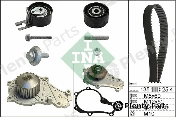 INA 530036930 — Water Pump & Timing Belt Kit
