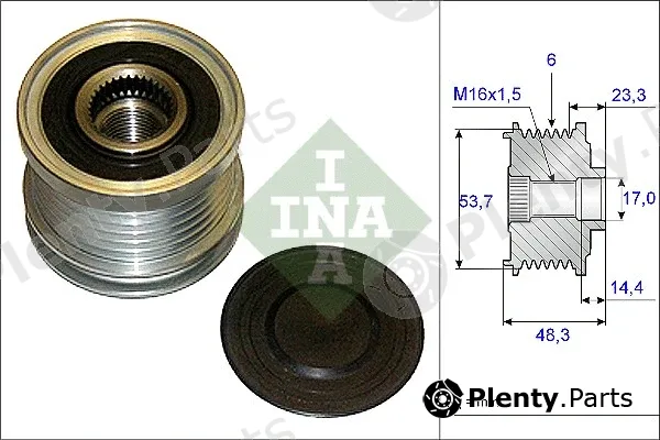 INA 535020410 — Alternator Freewheel Clutch