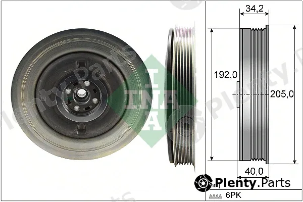 INA 544050410 — Belt Pulley, crankshaft