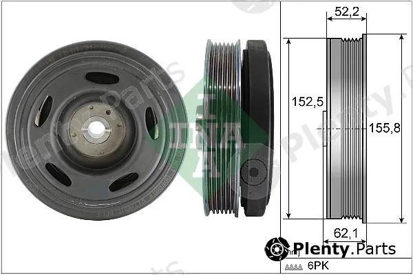 INA 544051610 — Belt Pulley, crankshaft