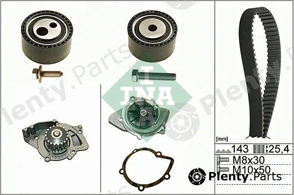 INA 530044730 — Water Pump & Timing Belt Kit