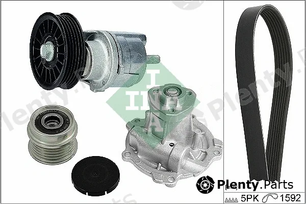 INA 529016130 — Water Pump + V-Ribbed Belt Kit