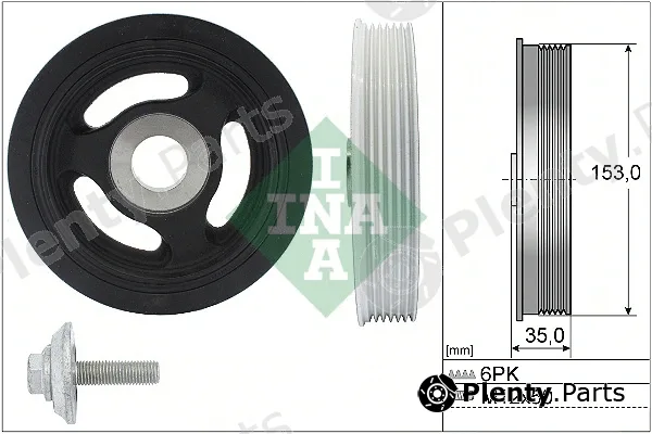 INA 544010420 — Belt Pulley Set, crankshaft