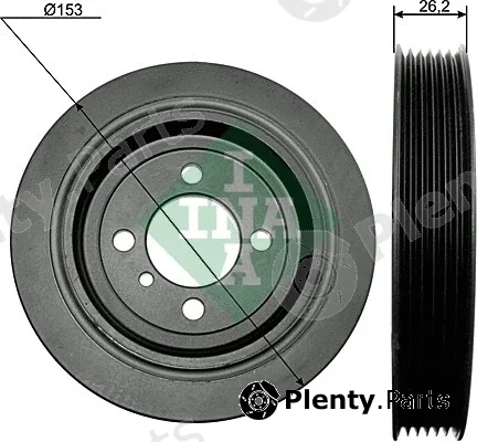INA 544009310 — Belt Pulley, crankshaft