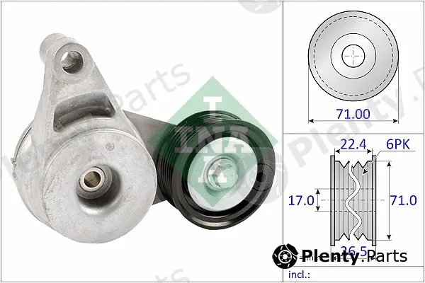 INA 534083810 — Belt Tensioner, V-ribbed belt