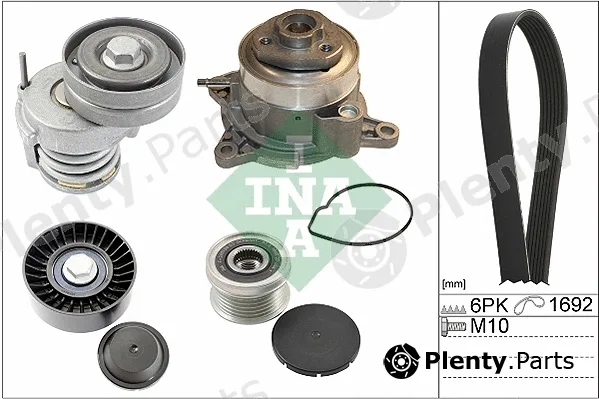 INA 529003930 — Water Pump + V-Ribbed Belt Kit