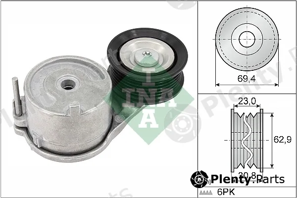 INA 534091510 — Belt Tensioner, V-ribbed belt