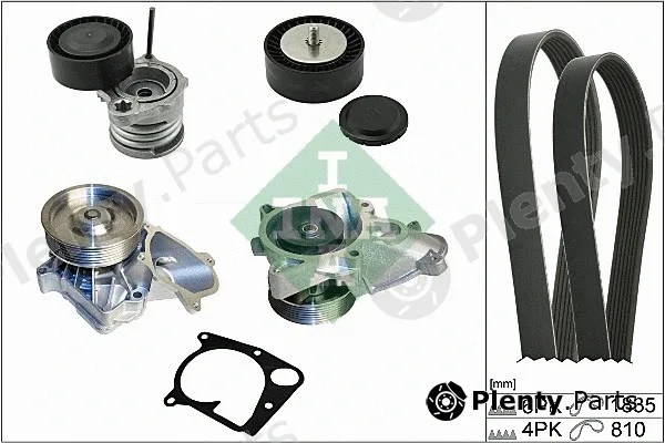 INA 529011230 — Water Pump + V-Ribbed Belt Kit