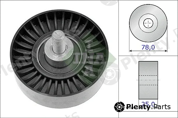 INA 532070510 — Deflection/Guide Pulley, V-ribbed belt