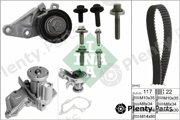 INA 530014030 — Water Pump & Timing Belt Kit