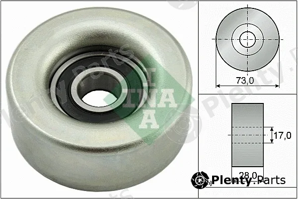 INA 532078310 — Deflection/Guide Pulley, V-ribbed belt