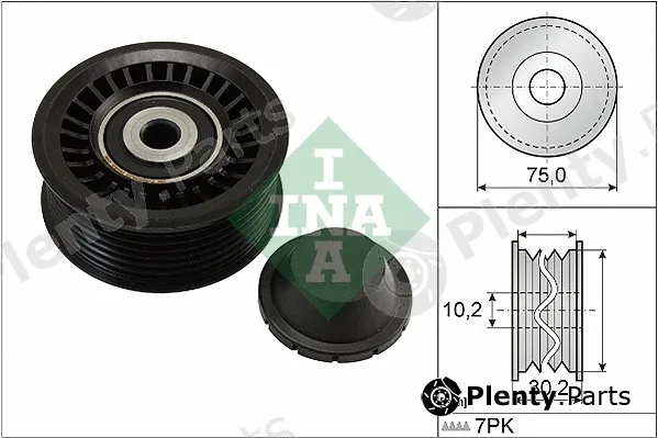INA 532066810 — Deflection/Guide Pulley, V-ribbed belt
