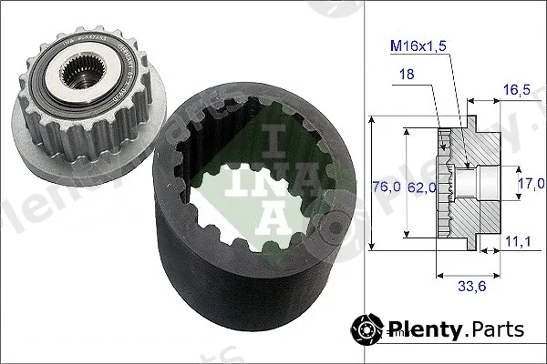 INA 535018610 — Flexible Coupling Sleeve Kit