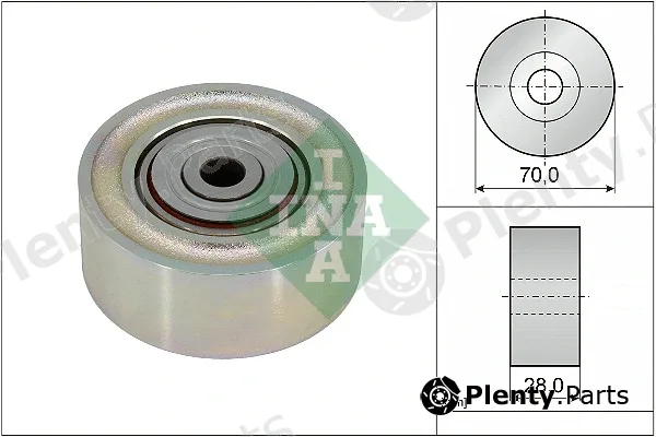 INA 532093410 — Deflection/Guide Pulley, V-ribbed belt