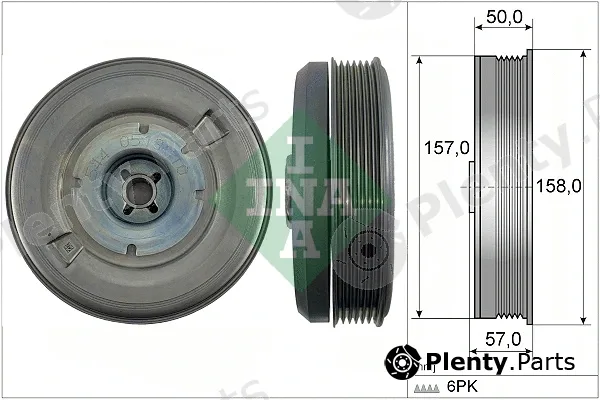 INA 544051310 — Belt Pulley, crankshaft