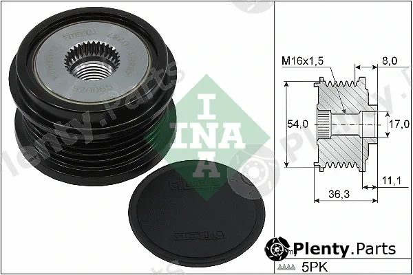 INA 535033310 — Alternator Freewheel Clutch