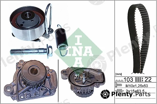 INA 530050531 — Water Pump & Timing Belt Kit