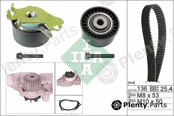 INA 530023630 — Water Pump & Timing Belt Kit