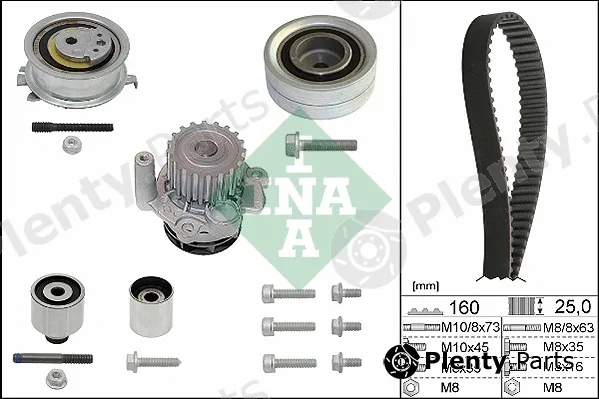 INA 530055032 — Water Pump & Timing Belt Kit