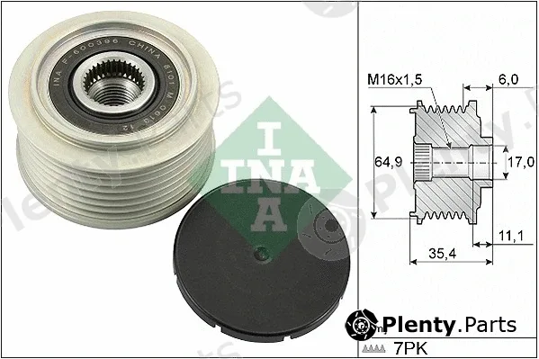 INA 535029410 — Alternator Freewheel Clutch