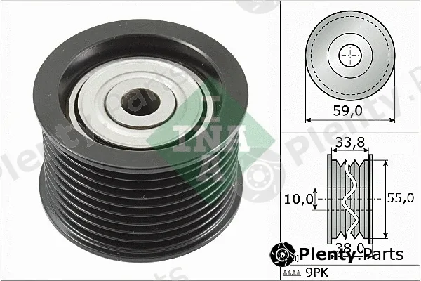 INA 532079110 — Deflection/Guide Pulley, V-ribbed belt