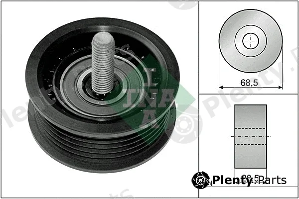 INA 532074510 — Deflection/Guide Pulley, V-ribbed belt
