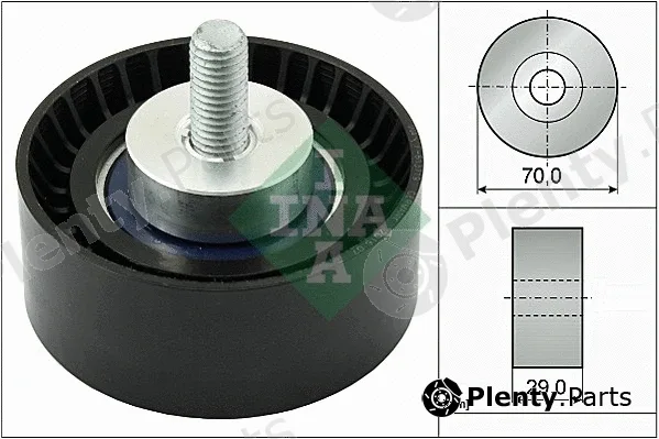 INA 532029810 — Deflection/Guide Pulley, V-ribbed belt