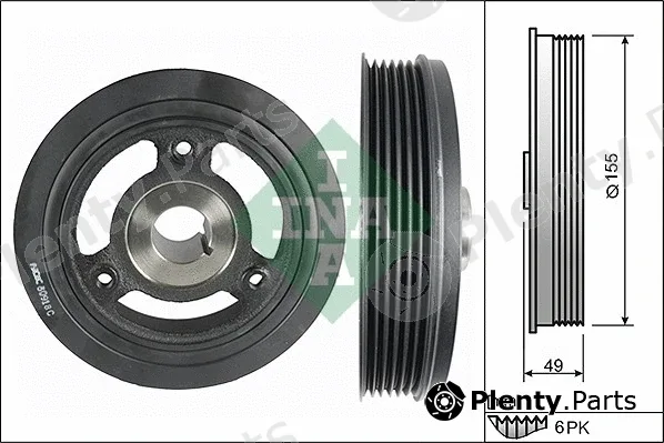 INA 544010610 — Belt Pulley, crankshaft