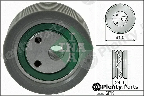 INA 531091010 — Tensioner Pulley, V-ribbed belt