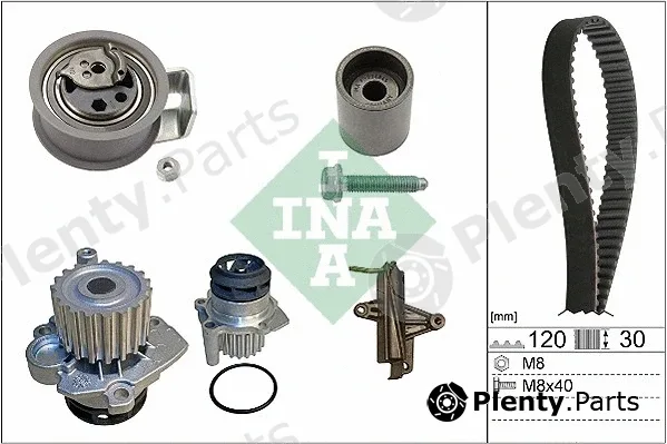 INA 530034031 — Water Pump & Timing Belt Kit