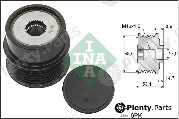 INA 535032610 — Alternator Freewheel Clutch
