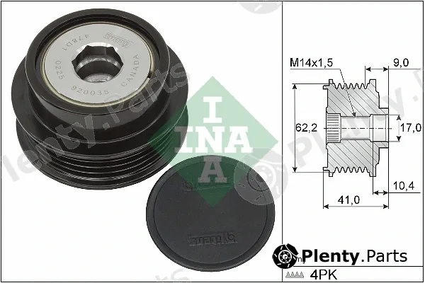 INA 535033810 — Alternator Freewheel Clutch