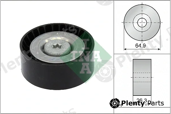 INA 532090510 — Deflection/Guide Pulley, V-ribbed belt