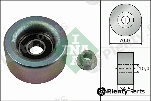 INA 532059010 — Deflection/Guide Pulley, V-ribbed belt