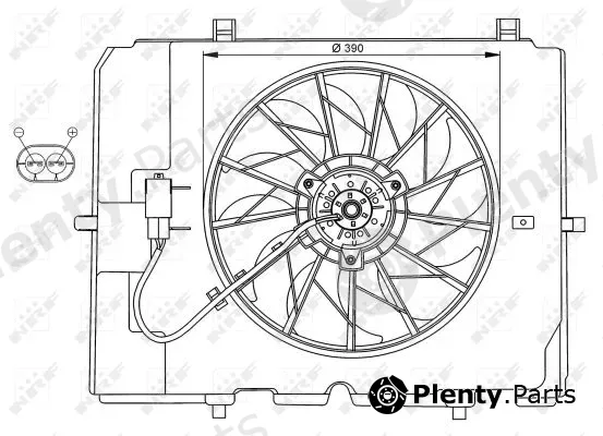 NRF 47067 — Fan, engine cooling