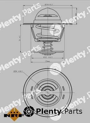 NRF 725213 — Thermostat, coolant EASY FIT