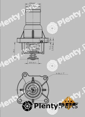 NRF 725046 — Thermostat, coolant EASY FIT