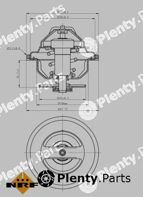 NRF 725103 — Thermostat, coolant EASY FIT