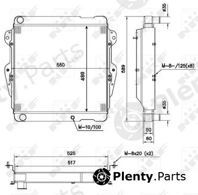 NRF 52111 — Radiator, engine cooling