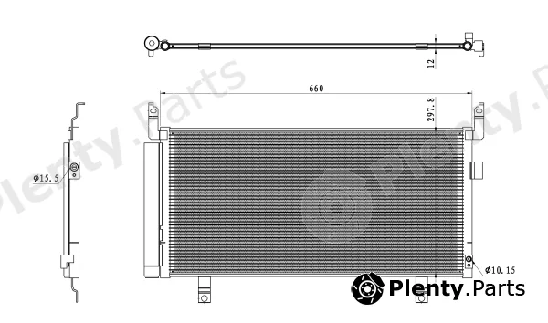 NRF 350468 — Condenser, air conditioning EASY FIT