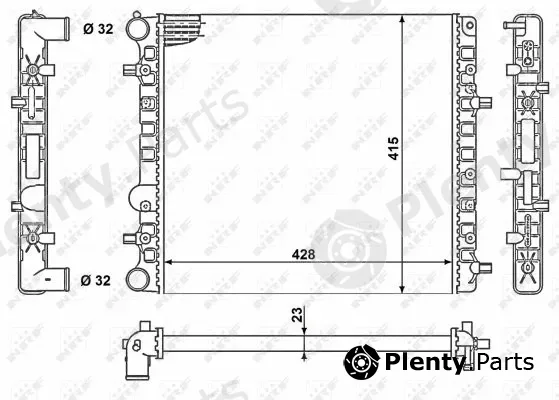 NRF 50140 — Radiator, engine cooling