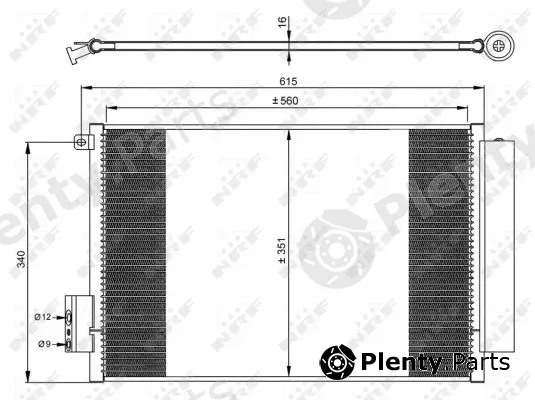 NRF 350065 — Condenser, air conditioning EASY FIT