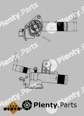 NRF 725082 — Thermostat, coolant EASY FIT