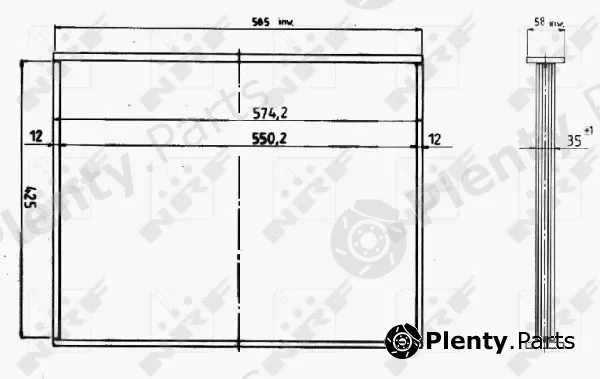 NRF 17658 — Core, radiator