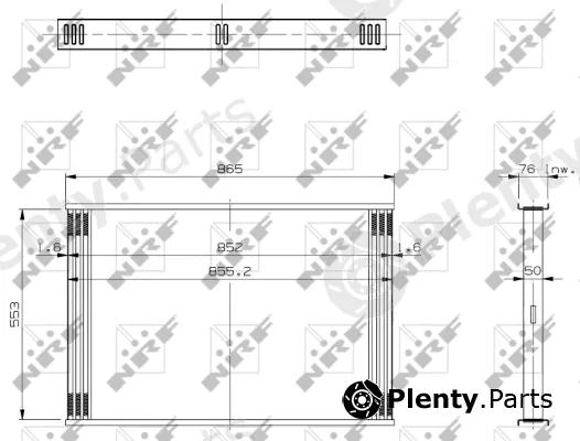 NRF 19055 — Radiator Core, charge air cooler